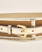 Ceinture Cuir & Raphia (T 40 - 42) – Image 6