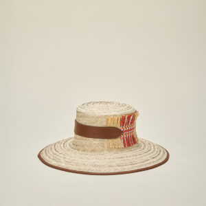 Chapeau en Paille Forme Canotier