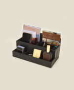 Organisateur de Bureau Clarté en  Cuir Croco
