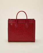 Sac Le Reflet Effet Croco en Cuir