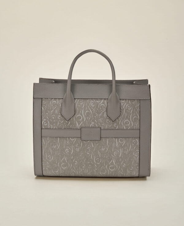 sac le reflet effet spirale en cuir