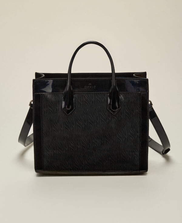 sac le reflet effet-wave en cuir