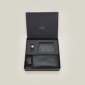 coffret alysse en cuir gainé noir