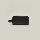 trousse fello cuir grainé noir