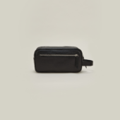 trousse fello cuir grainé noir