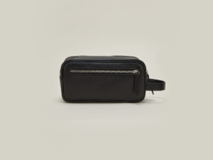 trousse fello cuir grainé noir
