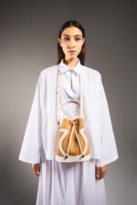 Soleya Ivoire – Sac bourse en fibres naturelles et cuir pleine fleur – Image 6
