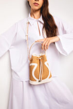 Soleya Ivoire – Sac bourse en fibres naturelles et cuir pleine fleur – Image 5
